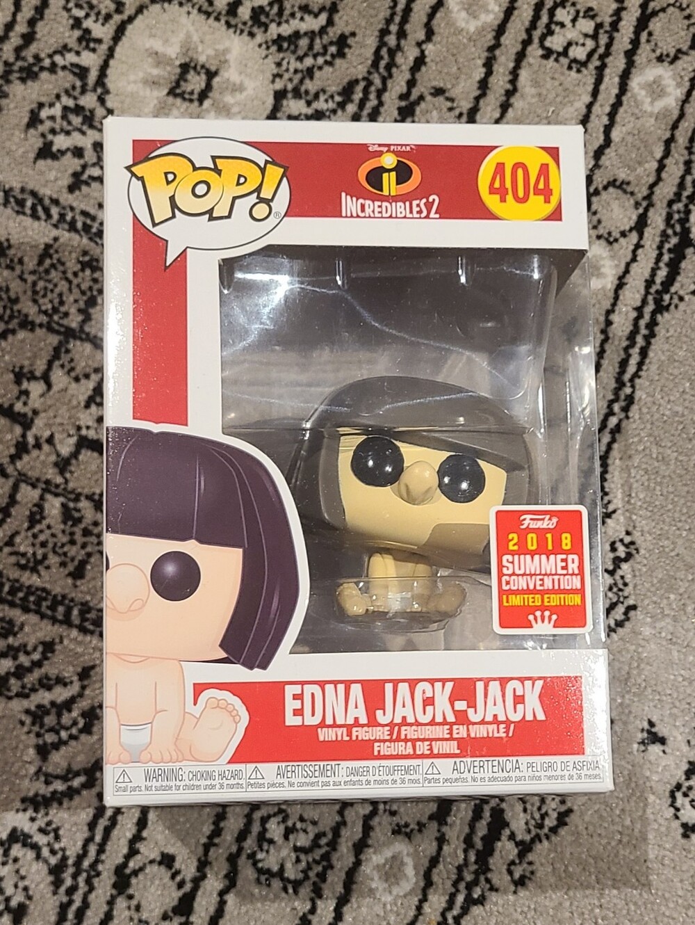 #404 Edna Jack Jack Funko Pop Disney Pixar Incredibles 2 (2018 Summer Convention